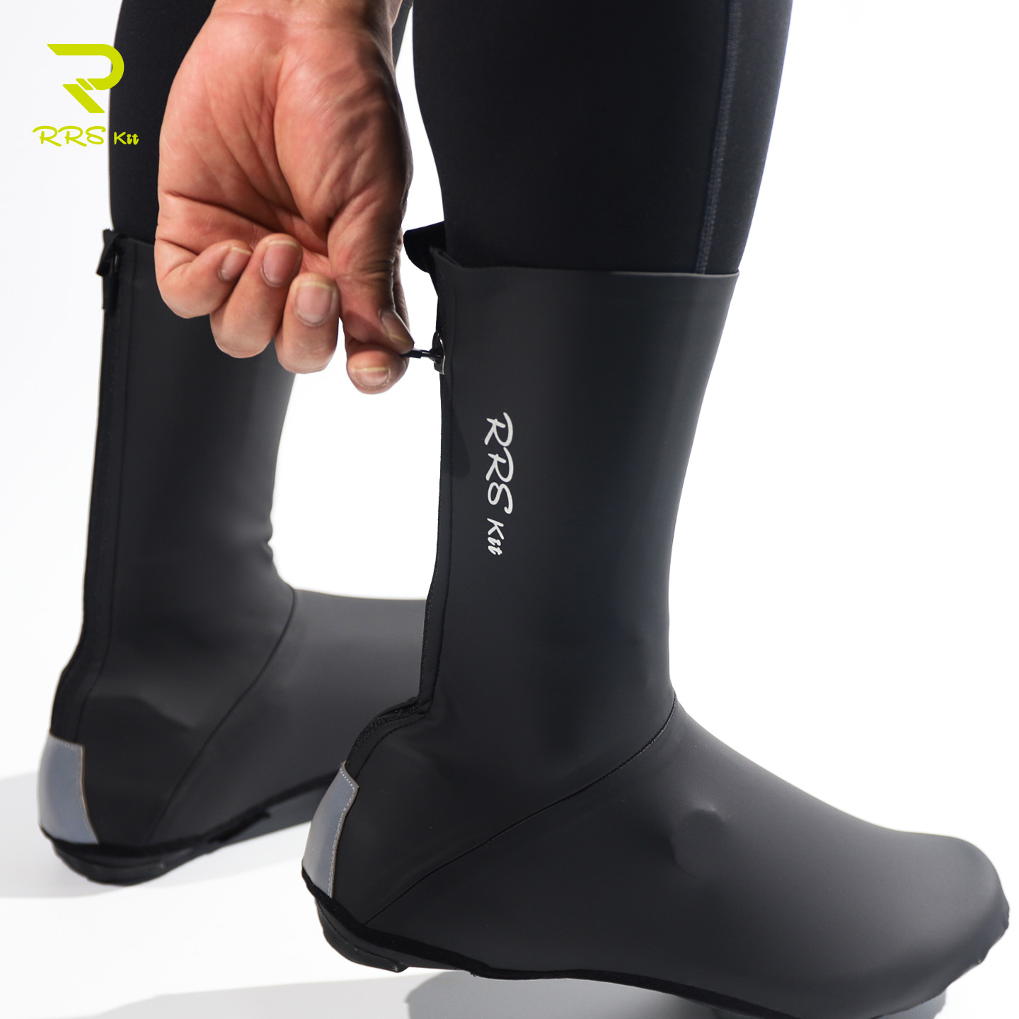 Cycling Shoe Covers - RRSKIT サイクリングロックシューズ薄型フリースシューズカバーロードマウンテンバイクロックシューズカバー防水防風秋冬シューズカバー