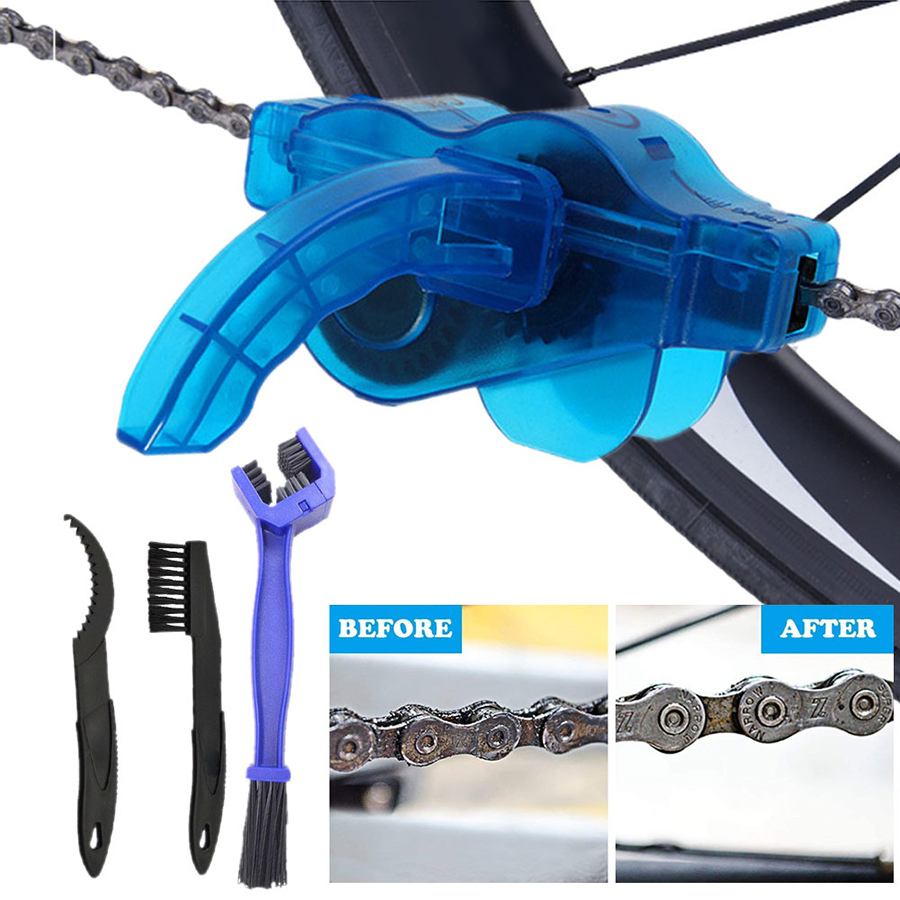 Bicycle Chain Lubricant - チェーンクリーナー クリーニング自転車 3D チェーンブラシ ウォッシュツールセット バイク保護オイル