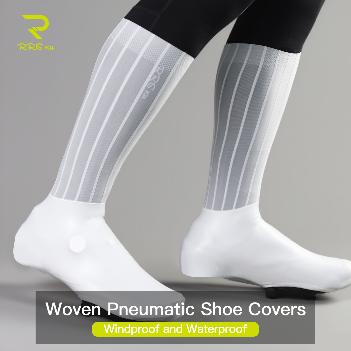 Cycling Shoe Covers - RRSkit サイクリング用エアロダイナミックシューズカバー 軽量TPU製 滑り止め 防水 防風