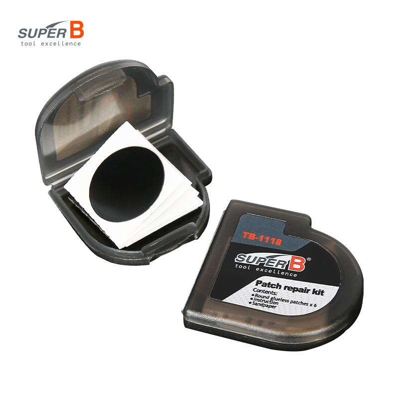 Bike Tube Repair Kit - 自転車修理パッチキット,超強力,ポータブル,速乾性,タイヤチューブ,マウンテンバイク,ロードバイク,6ピース,1118