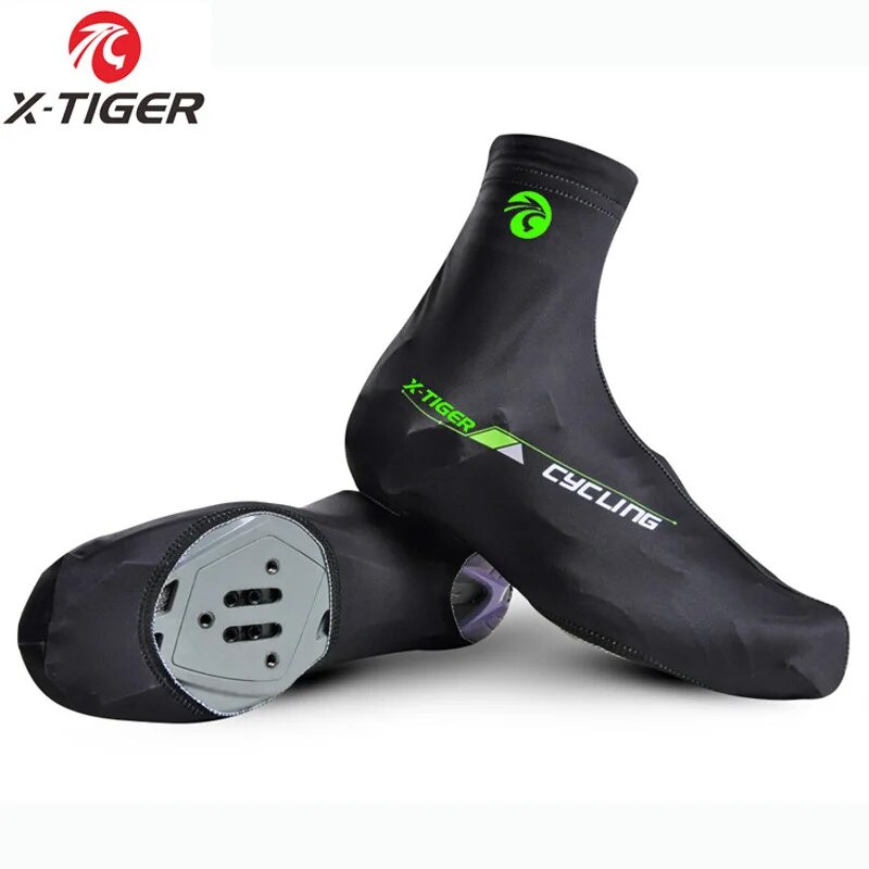 Cycling Shoe Covers - X-Tiger-Tiger-メンズサイクリングシューズ,マウンテンバイク用の速乾性スポーツシューズ,100% ライクラ