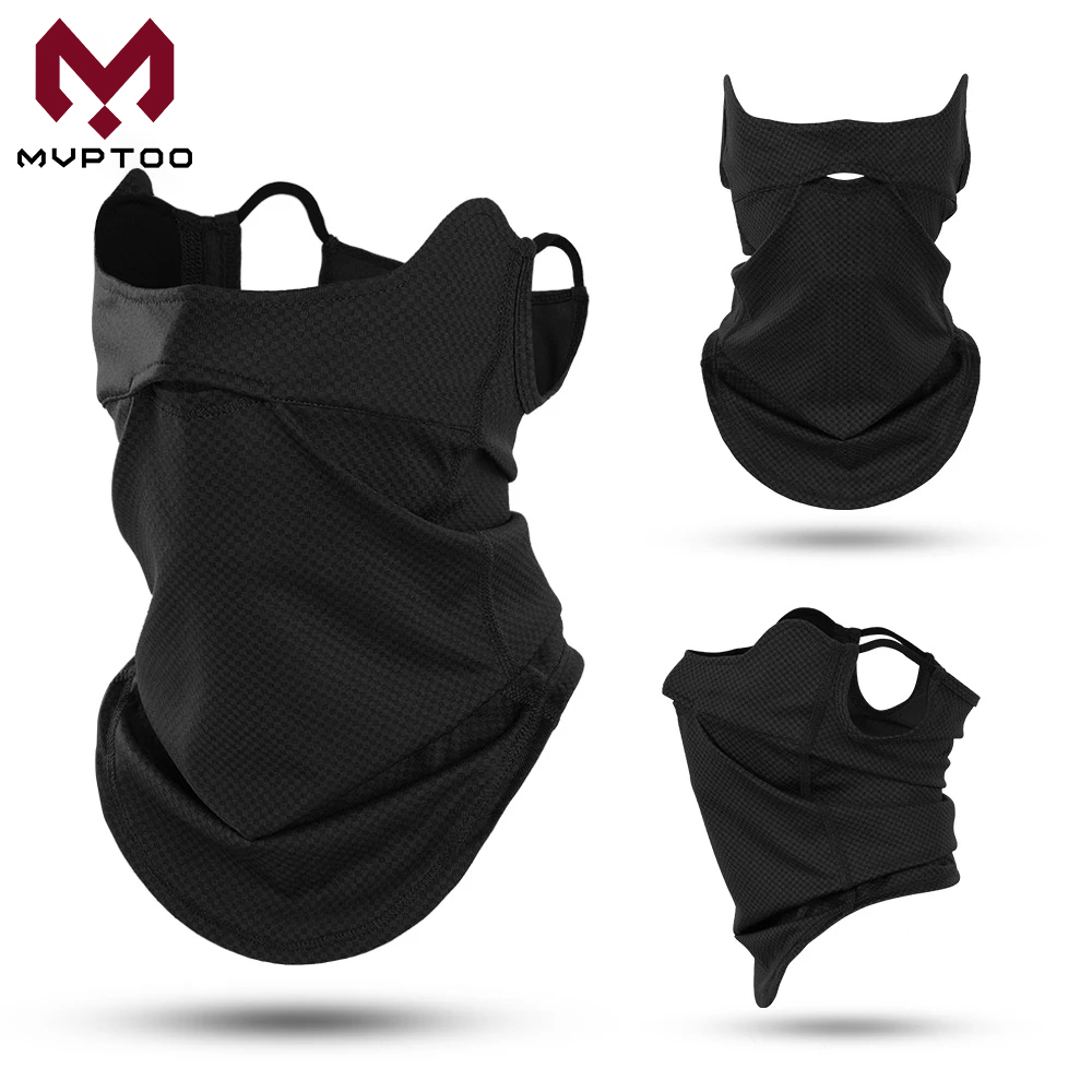 Cycling Face Mask - UV保護付きの通気性のあるフェイスカバー,スポーツ,サイクリング,釣り,ハイキング,ランニング用の速乾性マスク付きのバンダナ