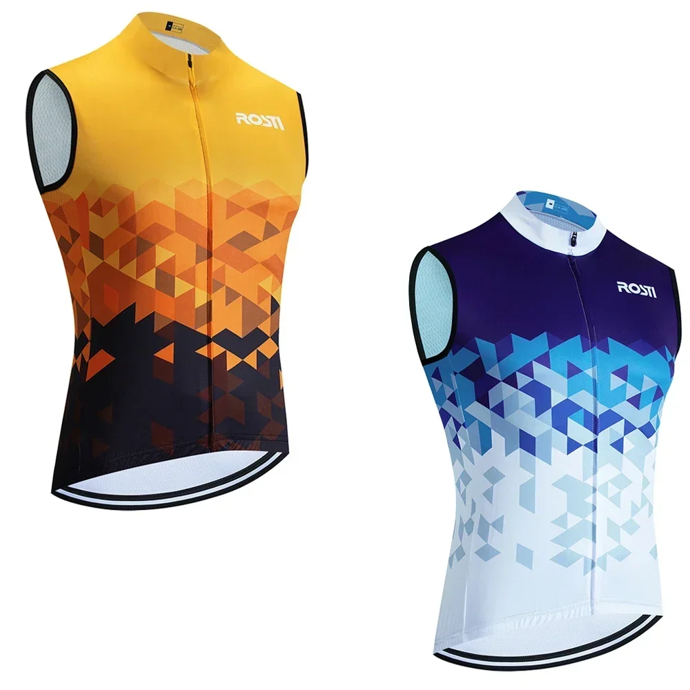 Cycling Gear Vest - 新しいROSTIサイクリングジャージ ノースリーブ 2025 イタリア バイクベスト マイヨ