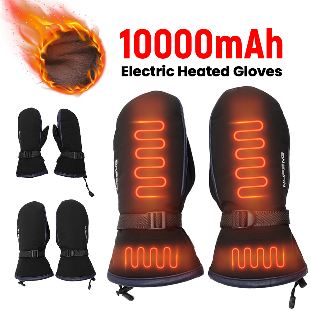 Cycling Heat Gear - 電熱グローブ USB充電スノーボードグローブ 防寒 3段階温度調節 登山 ハイキング