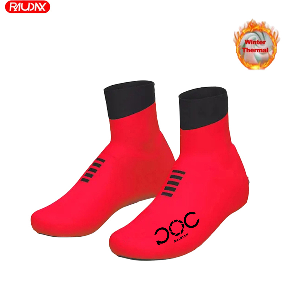 Cycling Shoe Covers - RAUDAX-ロードバイク用ウォームシューズカバー 防寒シューズカバー ウールジッパー MTB 冬 新品