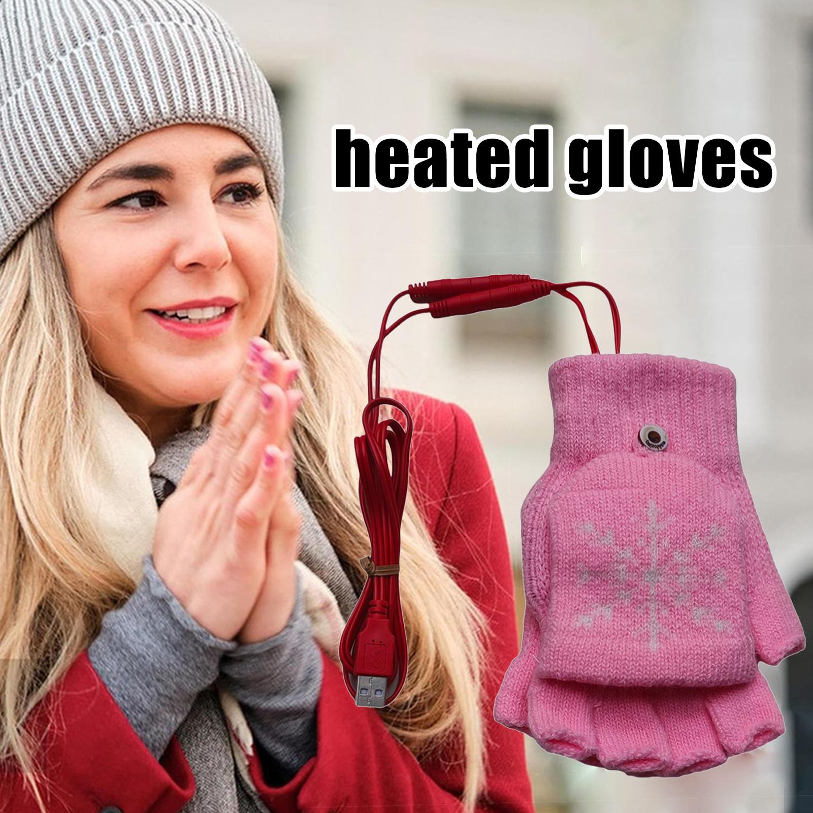 Cycling Heat Gear - 加熱手袋指なし USB 加熱乗馬手袋冬用ギアハンドウォーマー女性男性屋外寒い天候狩猟