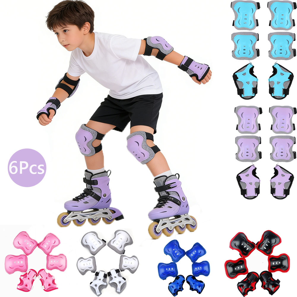 Cycling Gear Padding - 子供用膝パッド肘パッド 年齢3-7歳 幼児 男の子 女の子、6 in