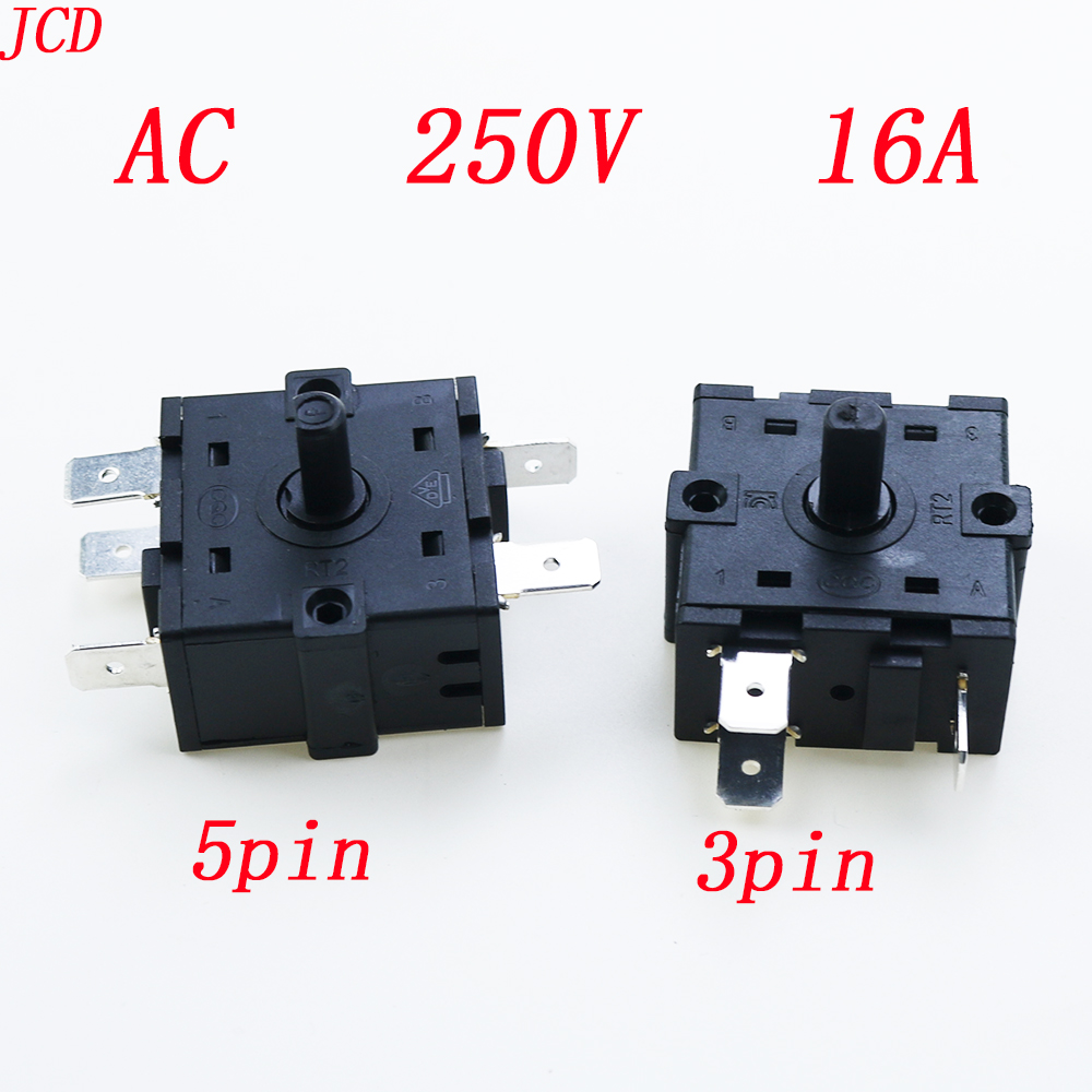 Cycling Heat Gear - 電気ルームヒーター,3ピン,5ピン,3ギア,4,回転スイッチ,250v,16aラジエーター,1個