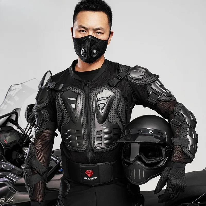Cycling Gear Jacket - 黒色の落下防止サイクリング保護アーマーギア、オートバイ保護ジャケット、サイクリングアウトドア用品、オートバイギア1個