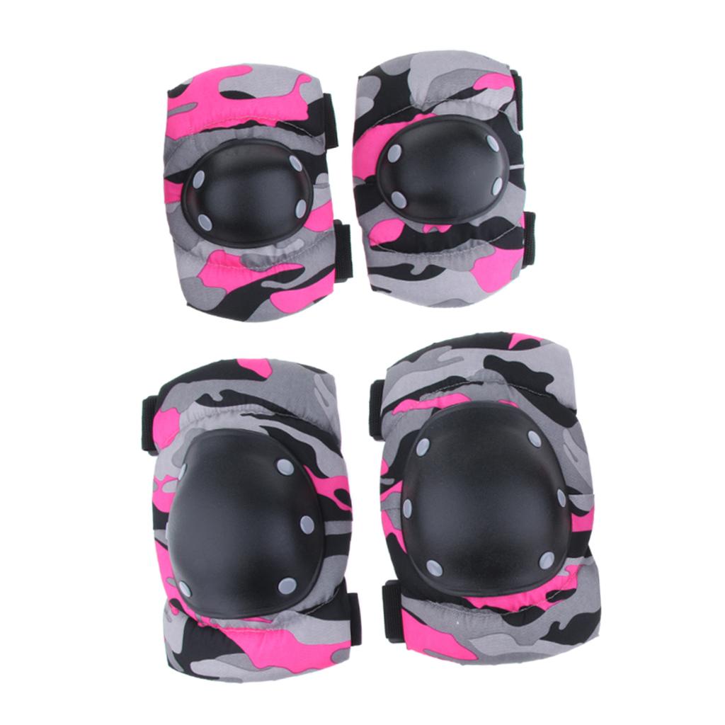 Cycling Gear Padding - 子供用サイクリング、ローラースケート、スケートボード用屋外膝肘手首保護パッドギアセット