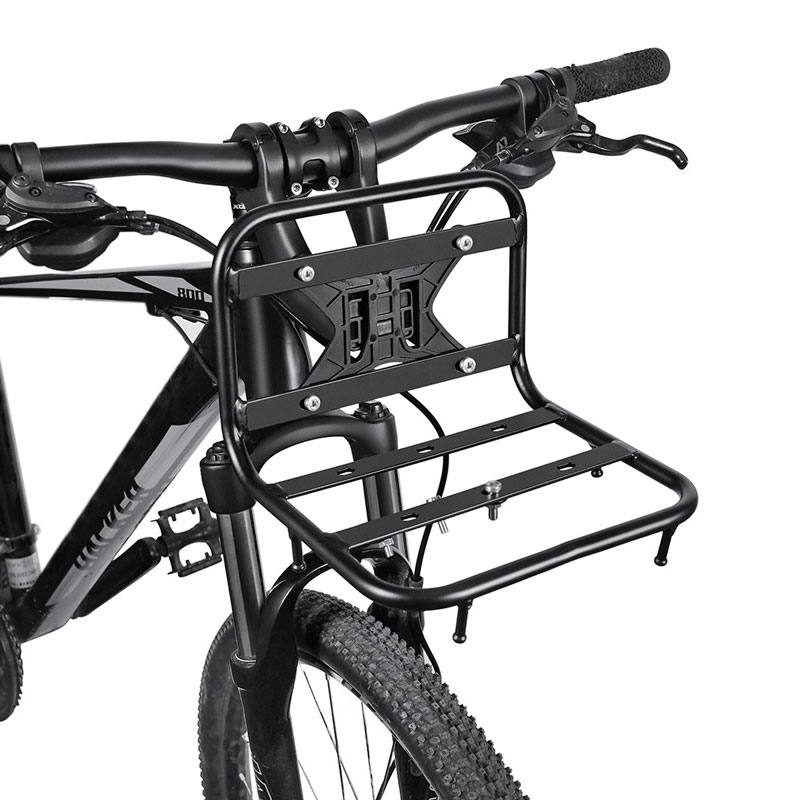 Cycling Gear Travel Bag - 自転車フロントラックアルミ合金多機能自転車フロントラックMTBロードバイクバッグラックアウトドアサイクリングアクセサリー
