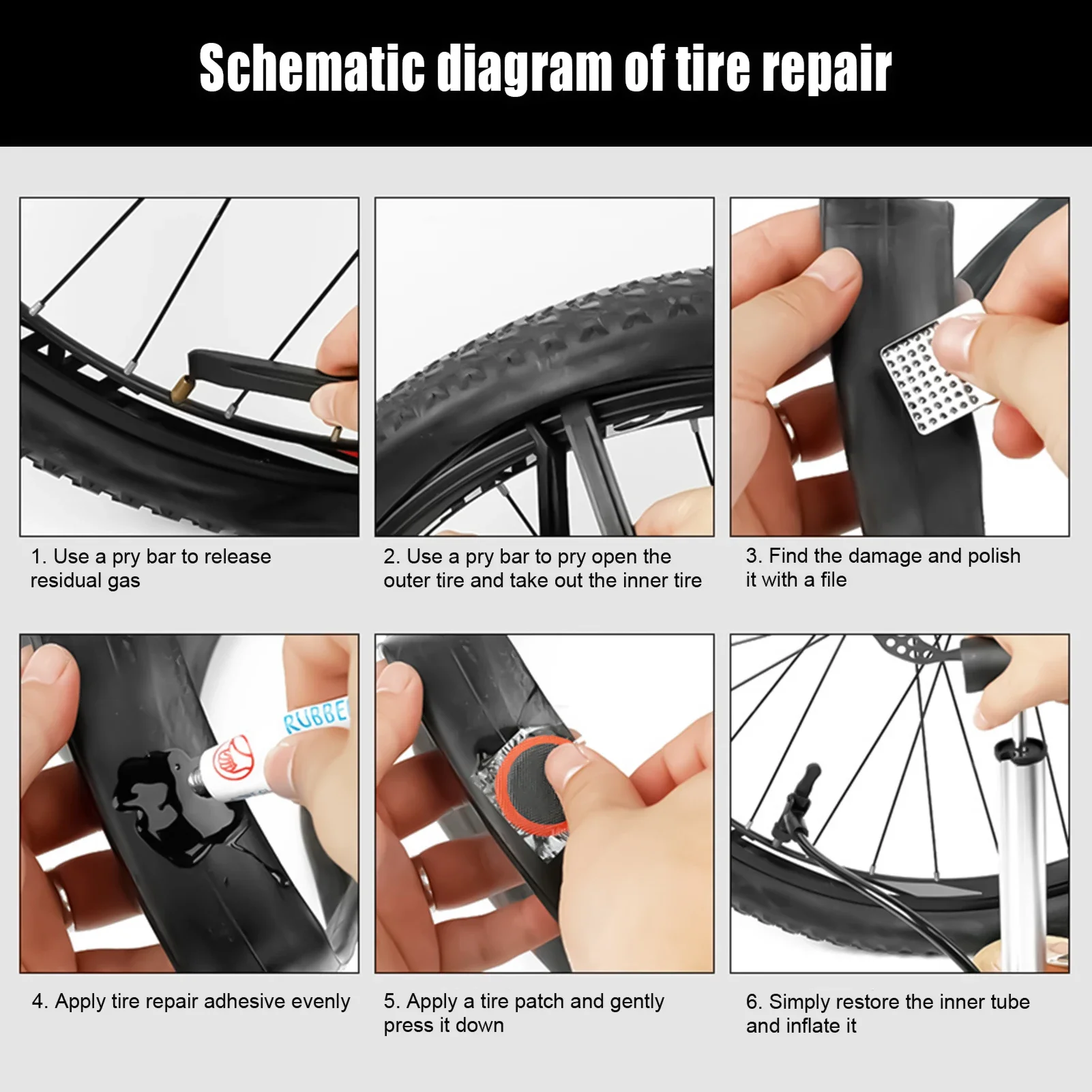 2026-バイクタイヤ修理キットは持ち運びに便利で、ポータブ - Bike Tube Repair Kit のレビューと価格