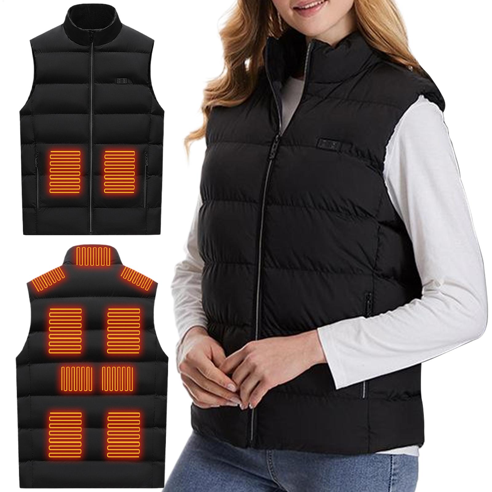 冬用加熱ベスト 暖かいUSB電熱ジャケット スキー用3段階調 - Cycling Heat Gear のレビューと価格