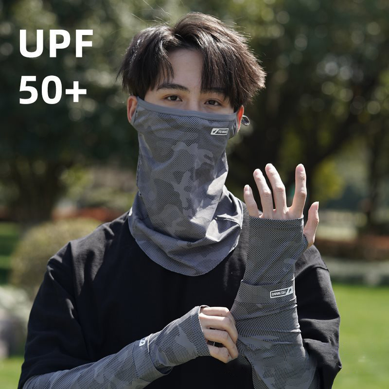 ネックゲイター UV保護フェイスマスク アイスシルク ユニセ - Cycling Face Mask のレビューと価格