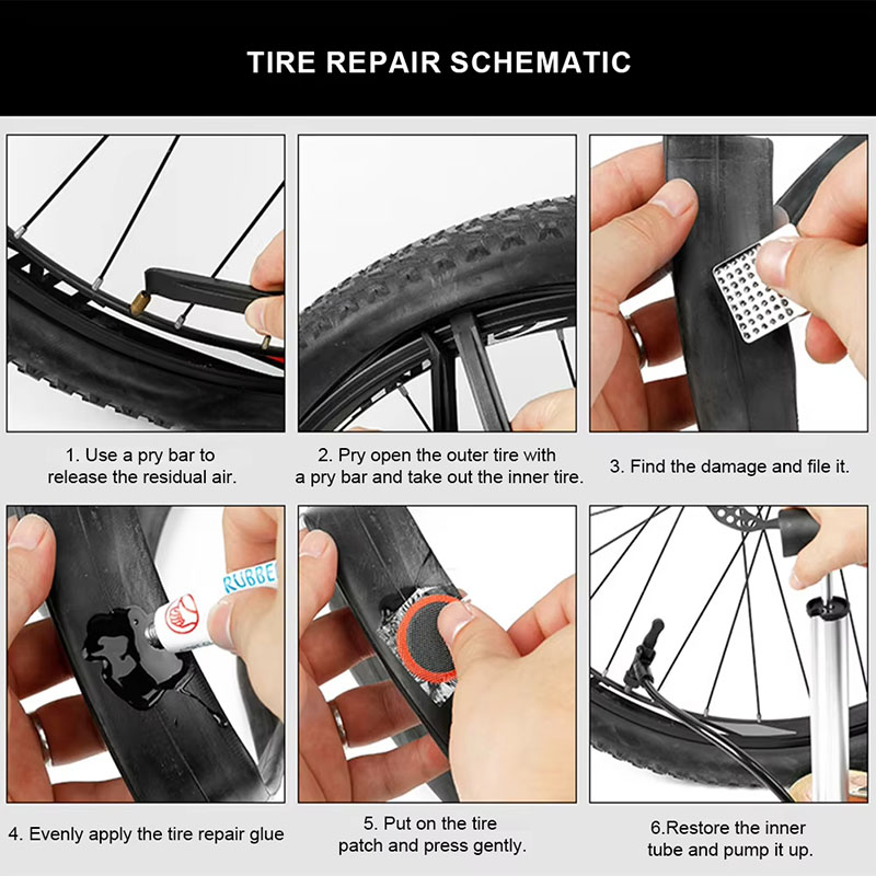 39個の自転車タイヤ修理キット - 自転車インナーチューブパ - Bike Tube Repair Kit のレビューと価格
