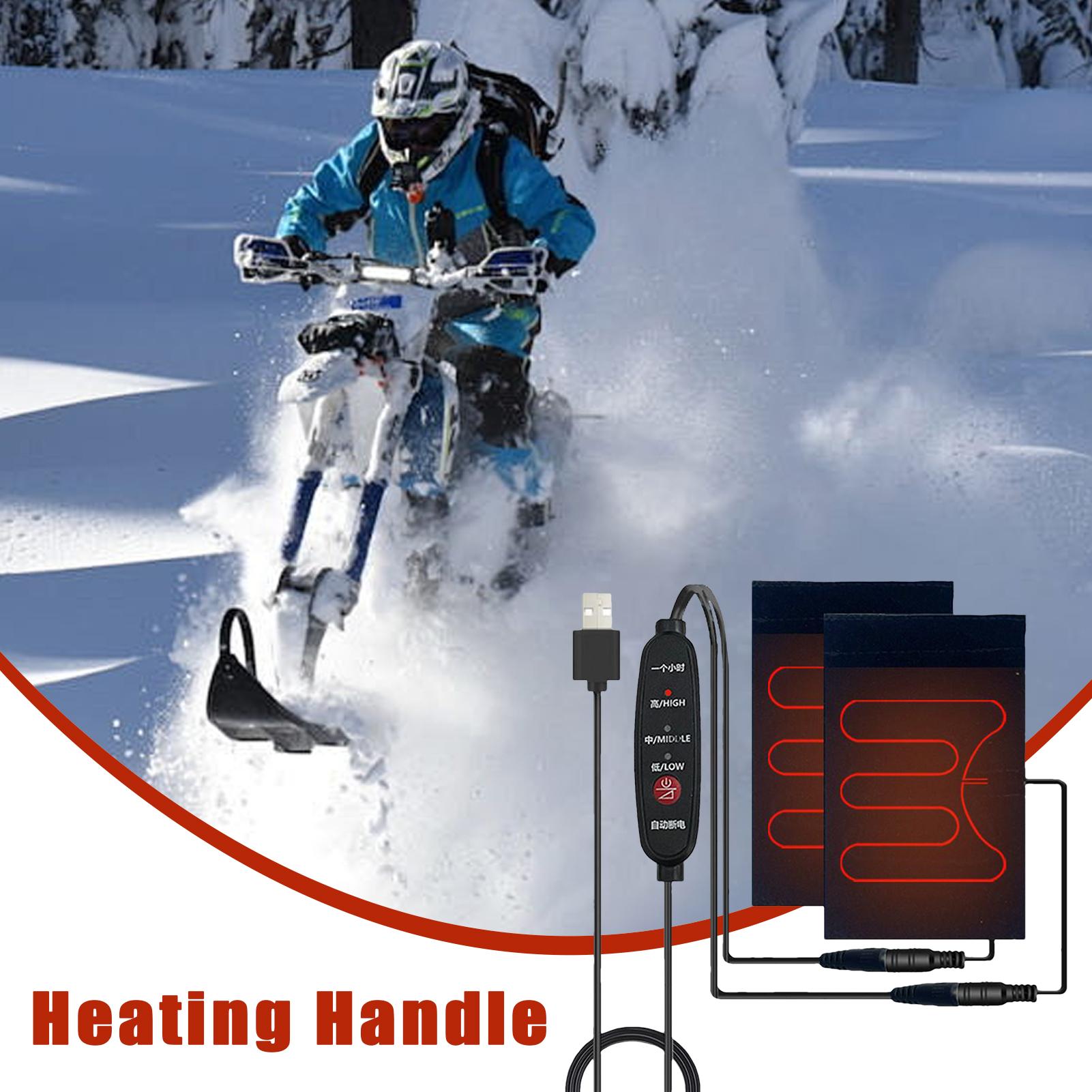 加熱ハンドルバーグリップ 5V オートバイ加熱グリップカバー - Cycling Heat Gear のレビューと価格