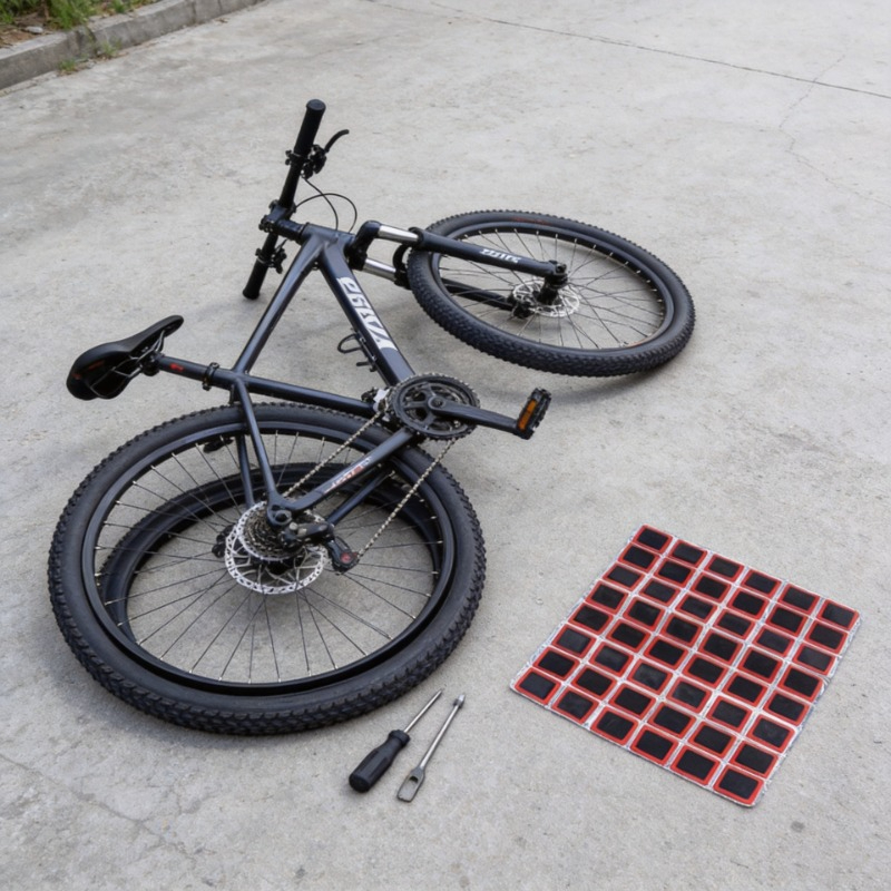 25mm自転車用ゴム製パンク修理パッチ、自転車タイヤチューブ - Bike Tube Repair Kit のレビューと価格