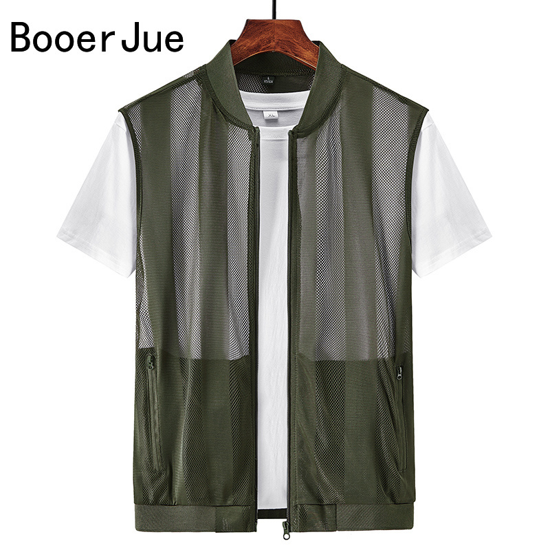 屋外ハイキングスポーツ夏男性メッシュ中空チョッキ釣り通気性コ - Cycling Gear Vest のレビューと価格