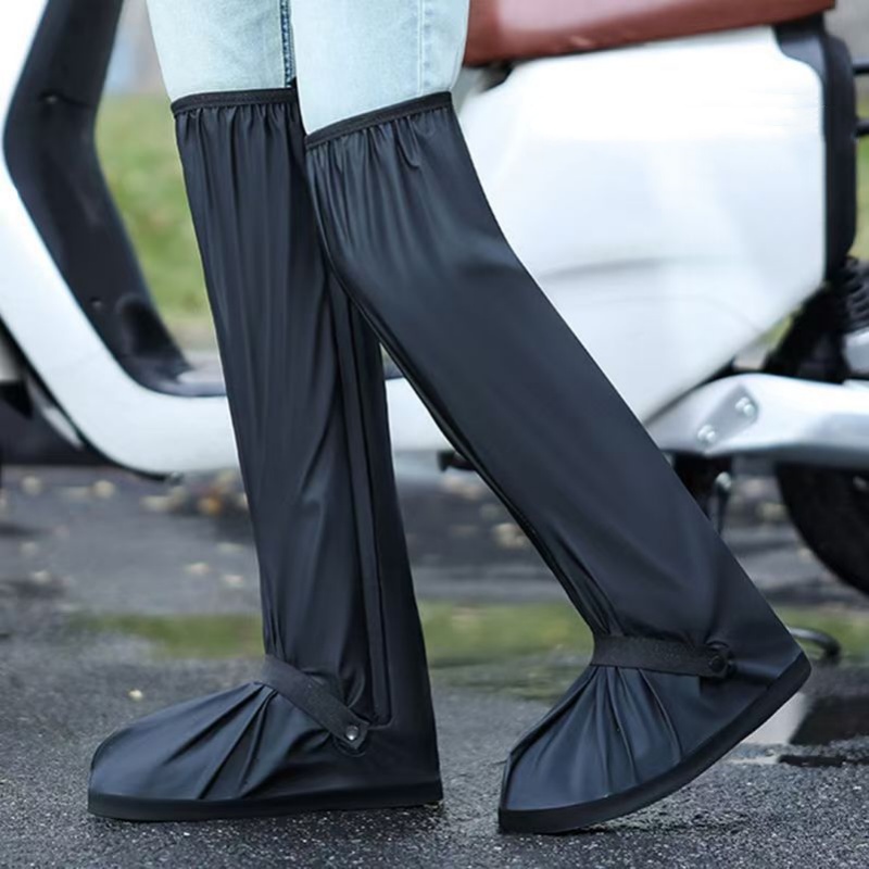 60cm丈防水レインブーツカバー、男女兼用サイクリングバイク - Cycling Shoe Covers のレビューと価格