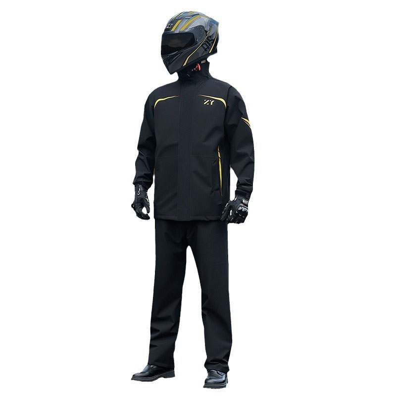 オートバイのレインコートと男性用パンツセット,防水レインギア - Cycling Gear Jacket のレビューと価格