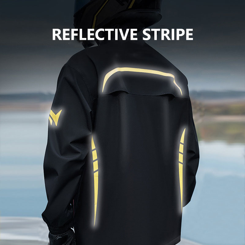 オートバイのレインコートと男性用パンツセット,防水レインギア - Cycling Gear Jacket のレビューと価格