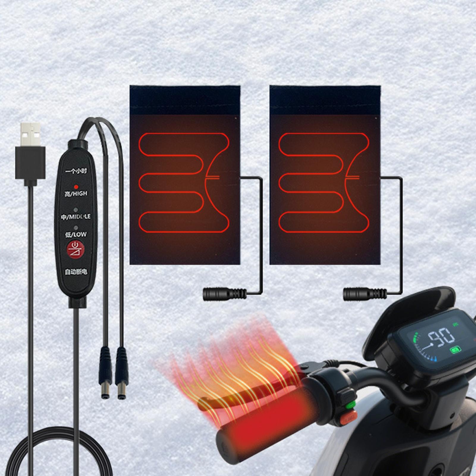 ハンドルバーウォーマー 5V ハンドルバーカバー 加熱グリッ - Cycling Heat Gear のレビューと価格