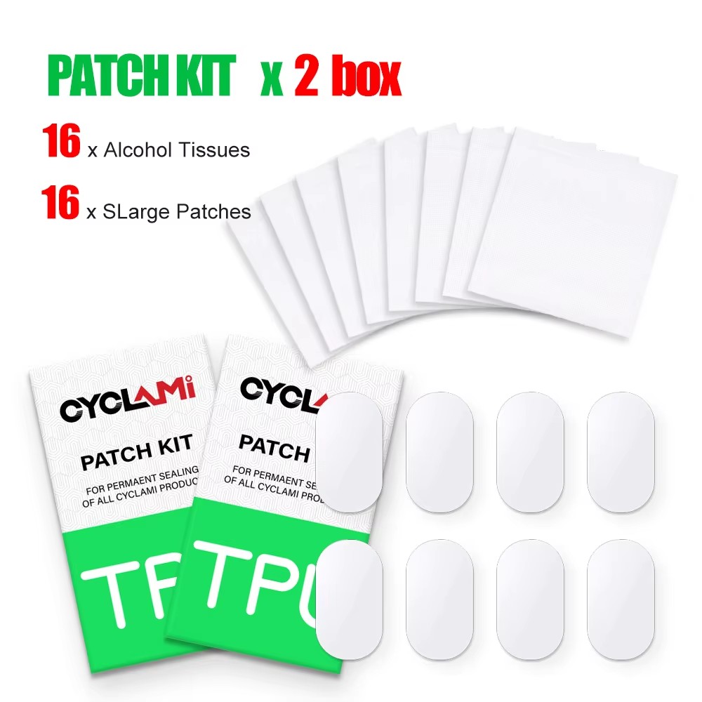 CYCALMI 16/80 個バイクインナーチューブタイヤパ - Bike Tube Repair Kit のレビューと価格