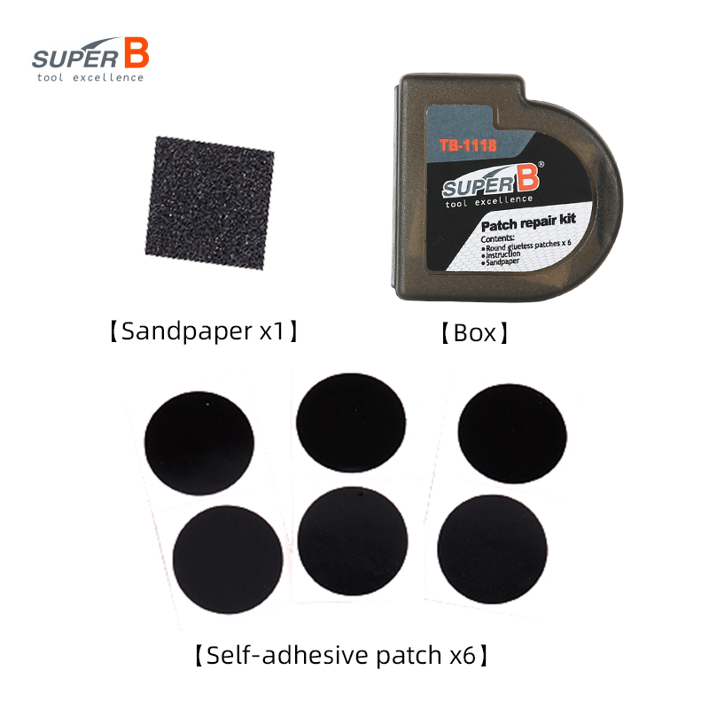 自転車修理パッチキット,超強力,ポータブル,速乾性,タイヤチ - Bike Tube Repair Kit のレビューと価格