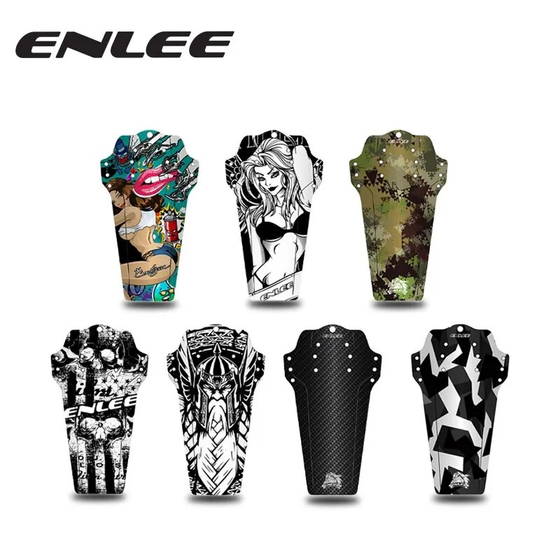 Enlee-フロントおよびリアバイクフェンダー、タイヤホイー - Bike Fender Set のレビューと価格