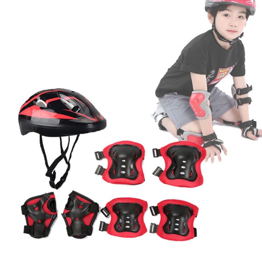 子供用の膝と肘のパッド、リストガード、スポーツ保護具、スクー - Cycling Gear Padding のレビューと価格
