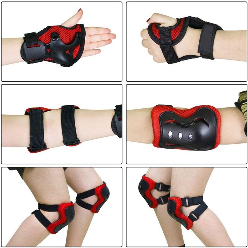 子供用の膝と肘のパッド、リストガード、スポーツ保護具、スクー - Cycling Gear Padding のレビューと価格