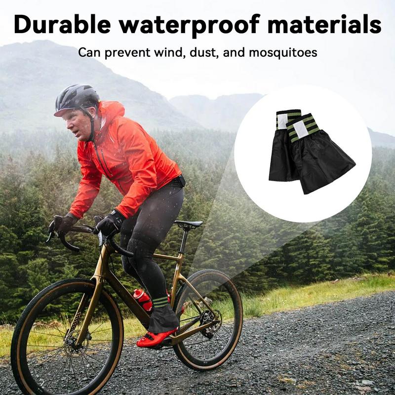 男性用の調節可能なレッグゲートル、低防水トレイルブーツ、拡張 - Cycling Shoe Covers のレビューと価格