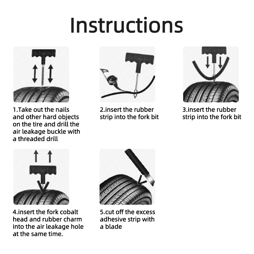 車オートバイタイヤ修理ツールタイヤ修理キットスタッドセット自 - Bike Tube Repair Kit のレビューと価格