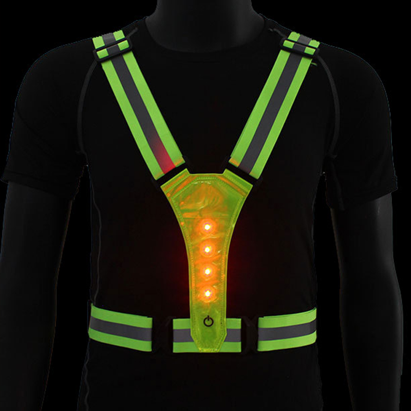 調節可能な LED ランニング & サイクリング安全ベスト  - Cycling Gear Vest のレビューと価格
