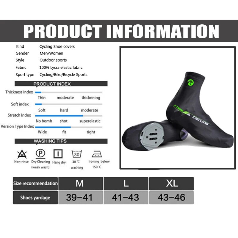 X-Tiger-Tiger-メンズサイクリングシューズ,マウ - Cycling Shoe Covers のレビューと価格