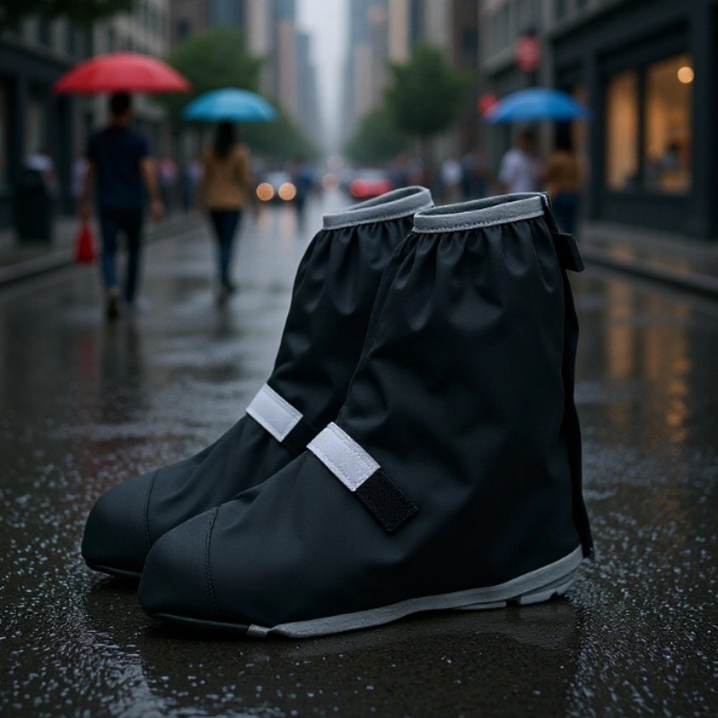 耐久性のあるオックスフォード防水レインブーツシューズカバー再 - Cycling Shoe Covers のレビューと価格