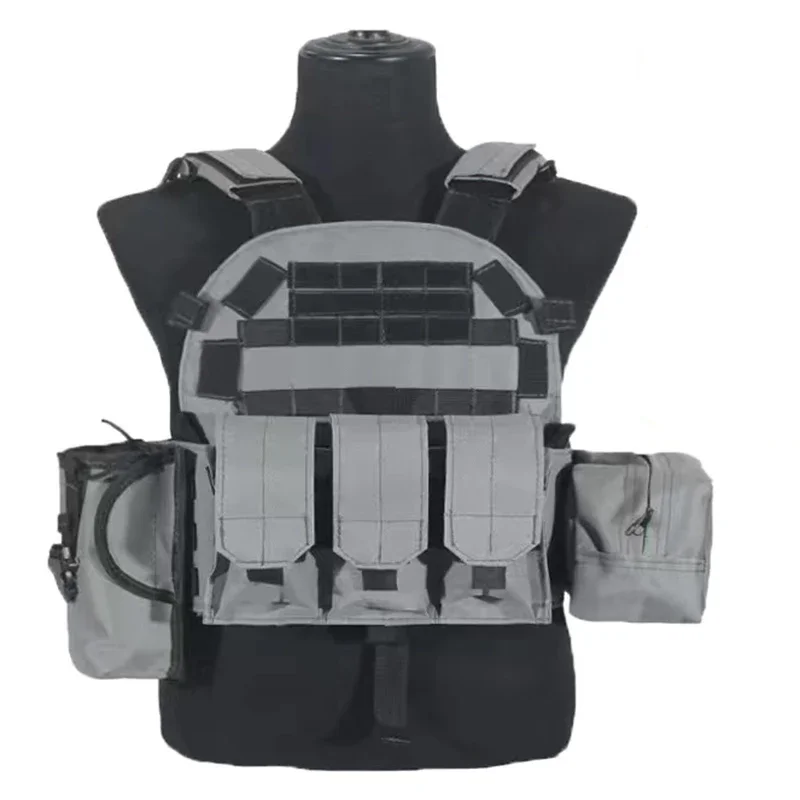 6094迷彩タクティカルベスト多機能プレートキャリア調整可能 - Cycling Gear Vest のレビューと価格