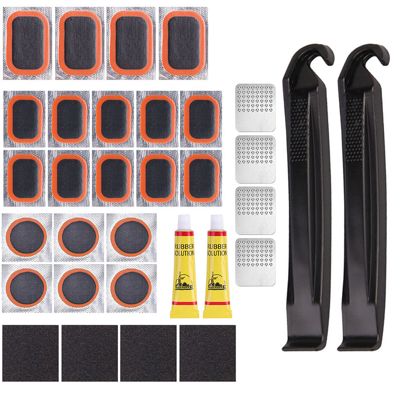自転車タイヤチューブ修理キット サイクリングパンク修理用ゴム - Bike Tube Repair Kit のレビューと価格