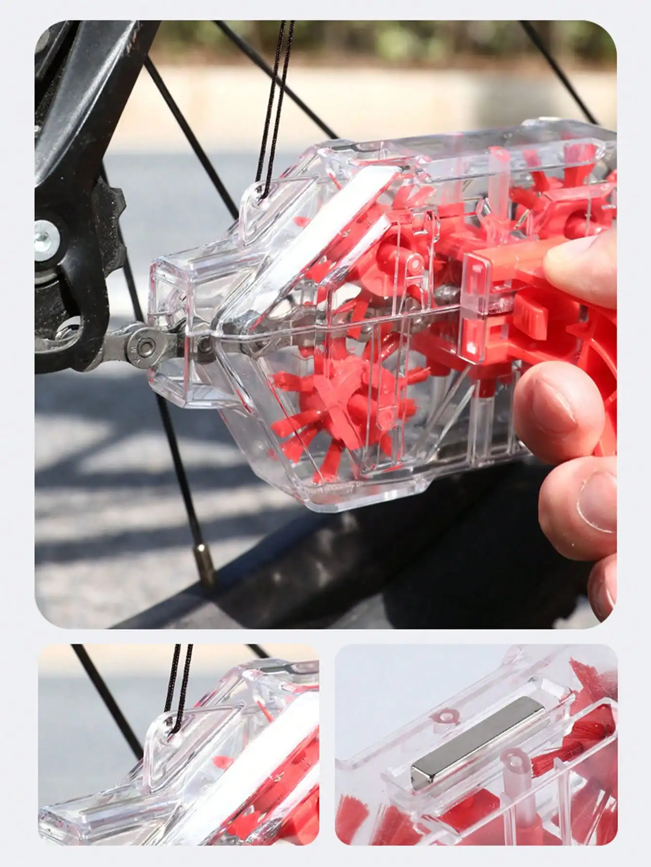 1pc 自転車チェーンクリーナーマウンテンロードバイク透明視 - Bicycle Chain Lubricant のレビューと価格