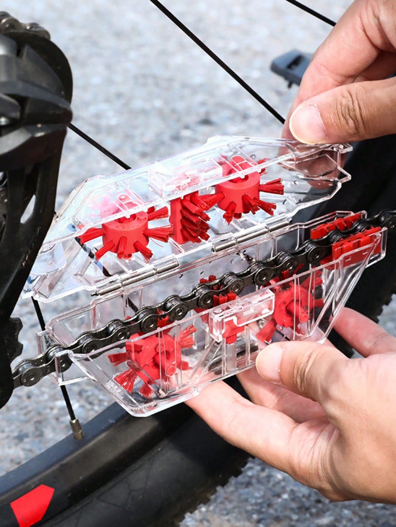 1pc 自転車チェーンクリーナーマウンテンロードバイク透明視 - Bicycle Chain Lubricant のレビューと価格