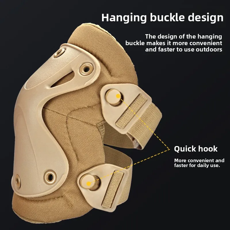戦術的な膝肘パッドセット軍事訓練用膝まずり這いサイクリング保 - Cycling Gear Padding のレビューと価格