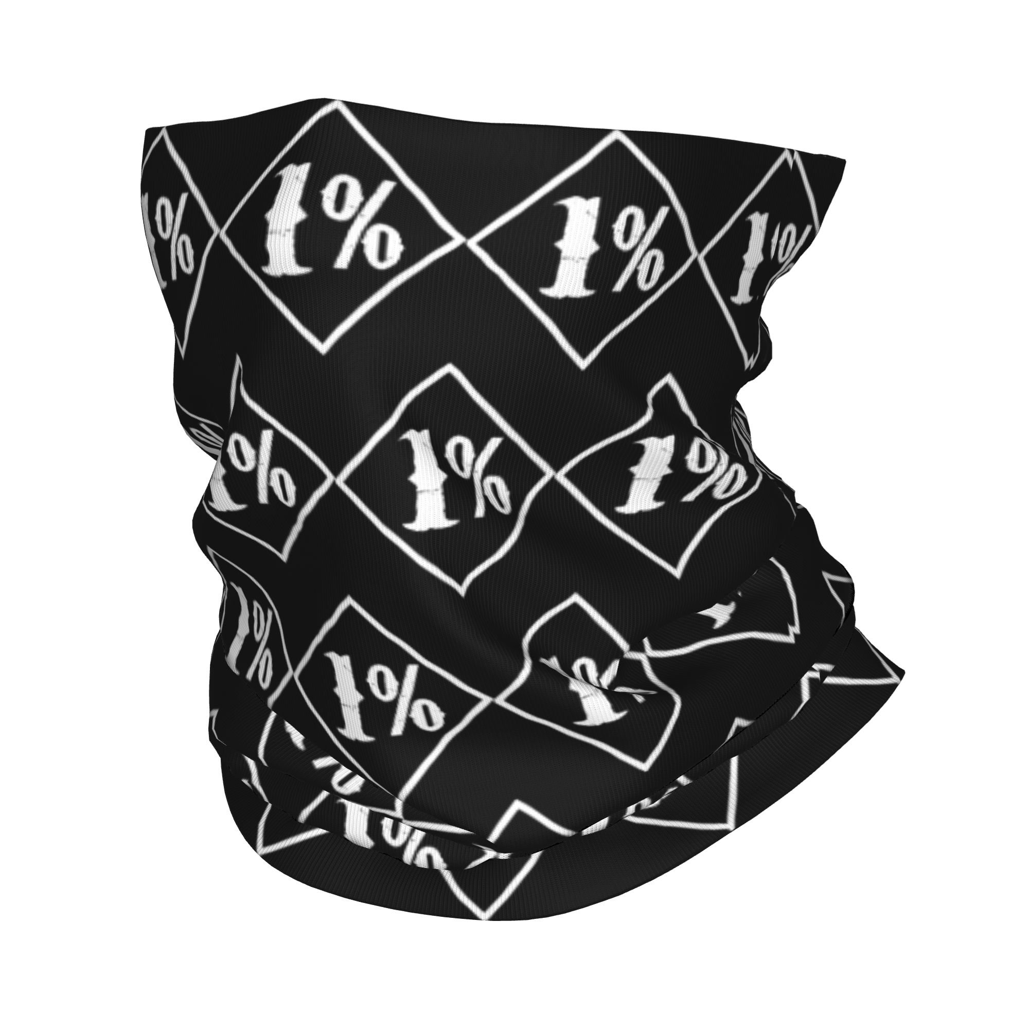 ワンパーセンター 1% バンダナ ネックカバー プリント モ - Cycling Face Mask のレビューと価格