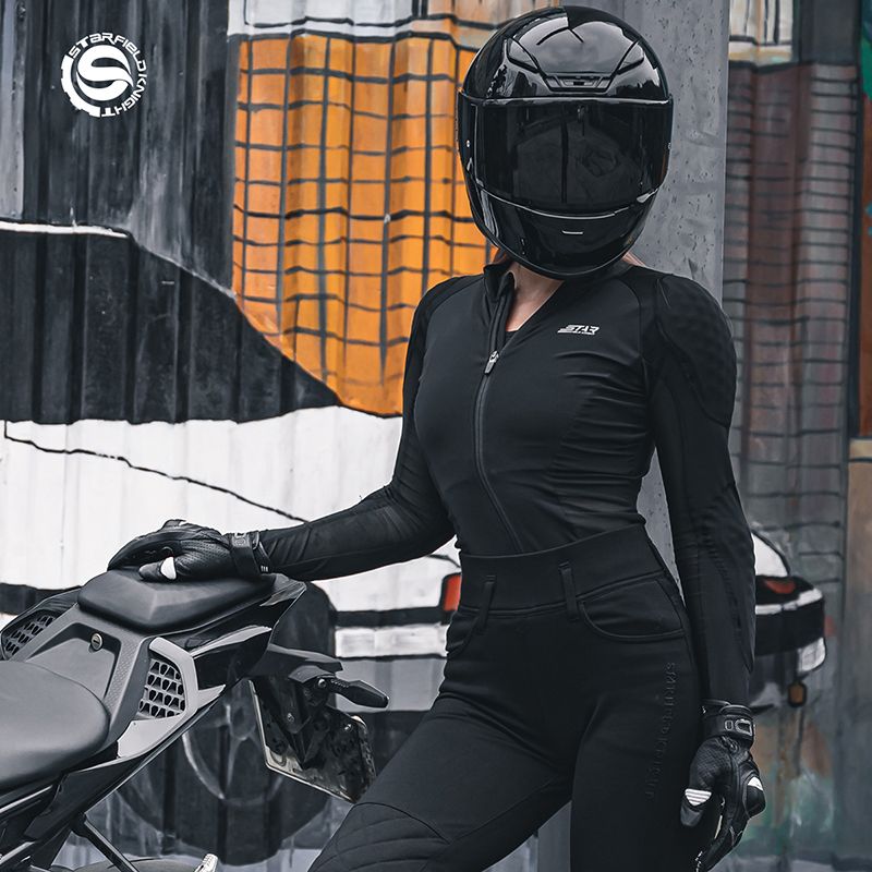 サイクリングスーツ夏用薄型機関車用落下防止通気性保護女性用サ - Cycling Gear Jacket のレビューと価格