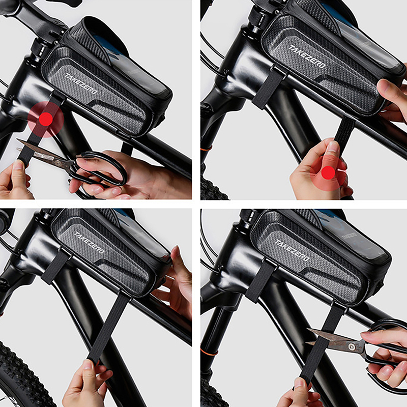 新しい自転車バッグ防水タッチスクリーンサイクリングバッグトッ - Cycling Gear Travel Bag のレビューと価格