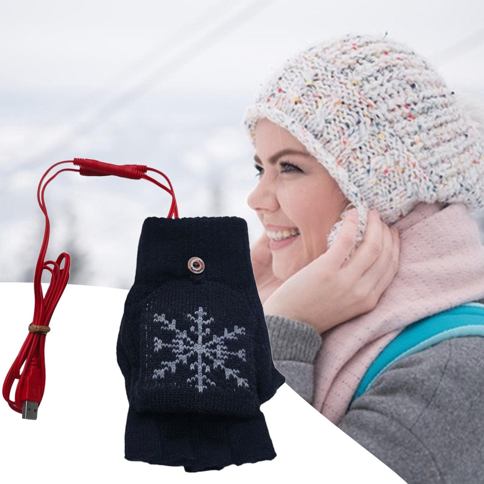 加熱手袋指なし USB 加熱乗馬手袋冬用ギアハンドウォーマー - Cycling Heat Gear のレビューと価格