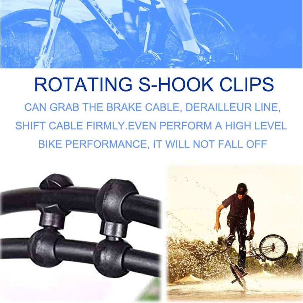 10pc S フック自転車シフトギアケーブルバックルガイドラ - Cycling Gear Guide のレビューと価格