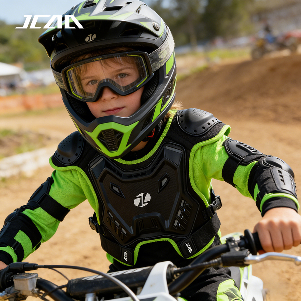 子供用モトクロスボディアーマー保護ベストDH ATVダートバ - Cycling Gear Vest のレビューと価格