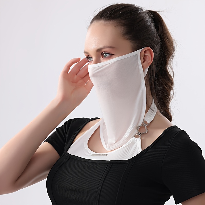 アイスシルクサンフェイスマスク、耳掛け付き通気性ネックゲイタ - Cycling Face Mask のレビューと価格