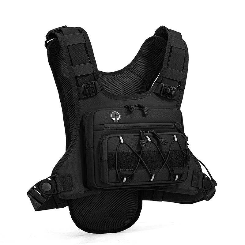 タクティカルバッグ フロントチェストリグベスト バックパック - Cycling Gear Vest のレビューと価格