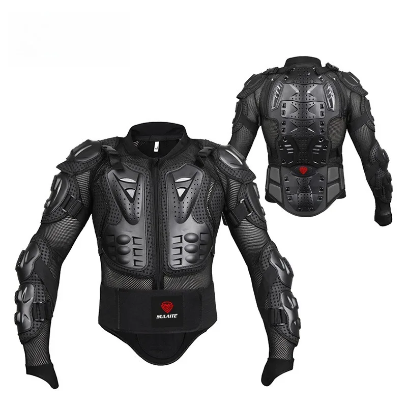 黒色の落下防止サイクリング保護アーマーギア、オートバイ保護ジ - Cycling Gear Jacket のレビューと価格